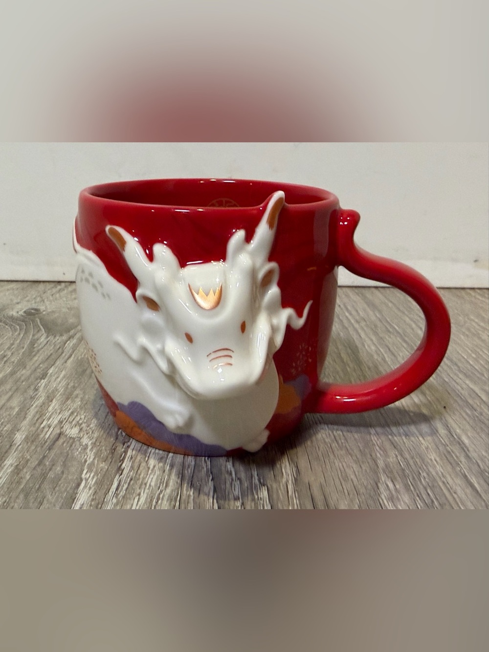 New year Starbucks Japan 2024 RED Mug Dragon Cup